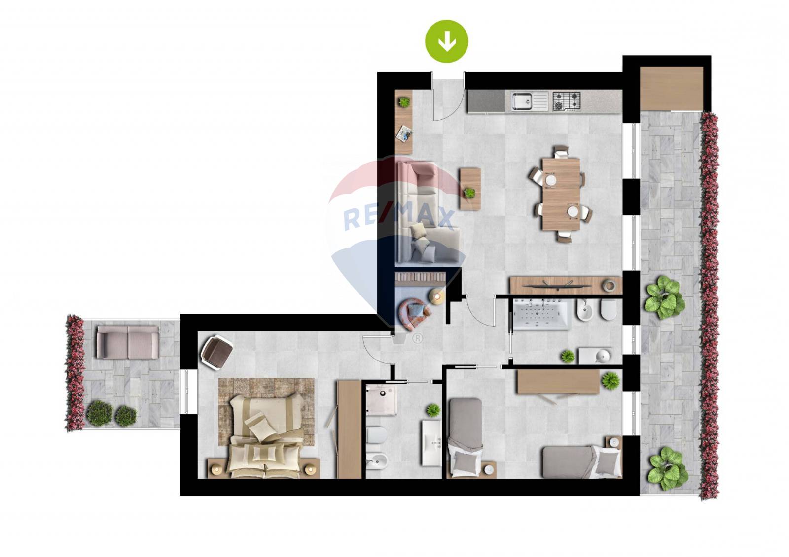  bari vendita quart: picone re-max-acquachiara