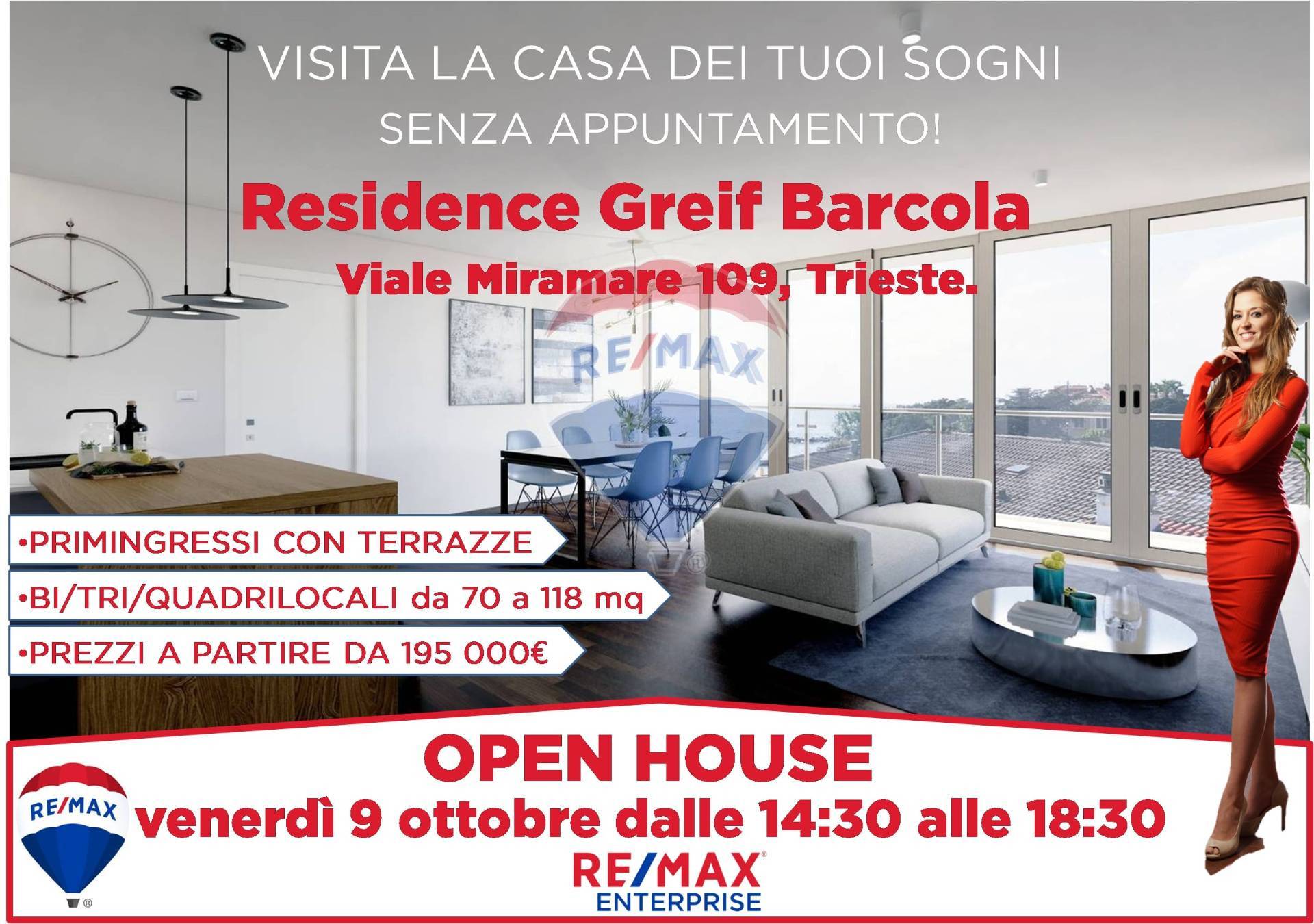  trieste vendita quart: barcola re/max enterprise